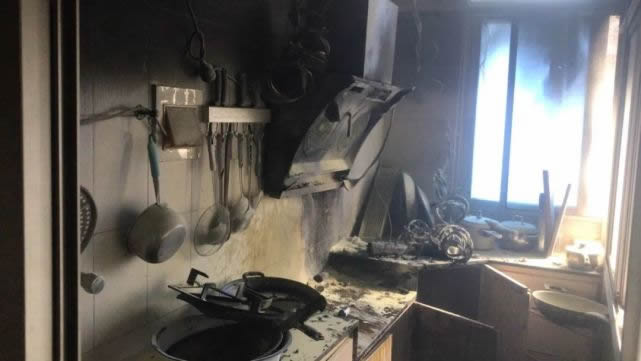 油煙機(jī)清洗不及時(shí)造成的火災(zāi)